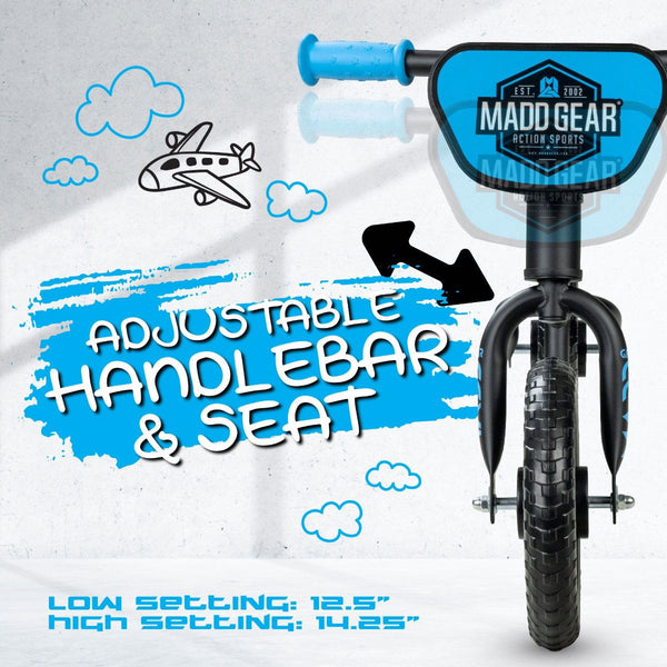 Madd MY 1st Bmx Balance Bike - Black / Blue Accessories