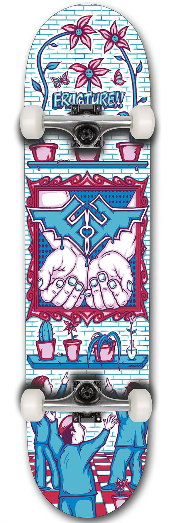 Fracture x Adswarm Mini Junior Complete Skateboard - 7.25