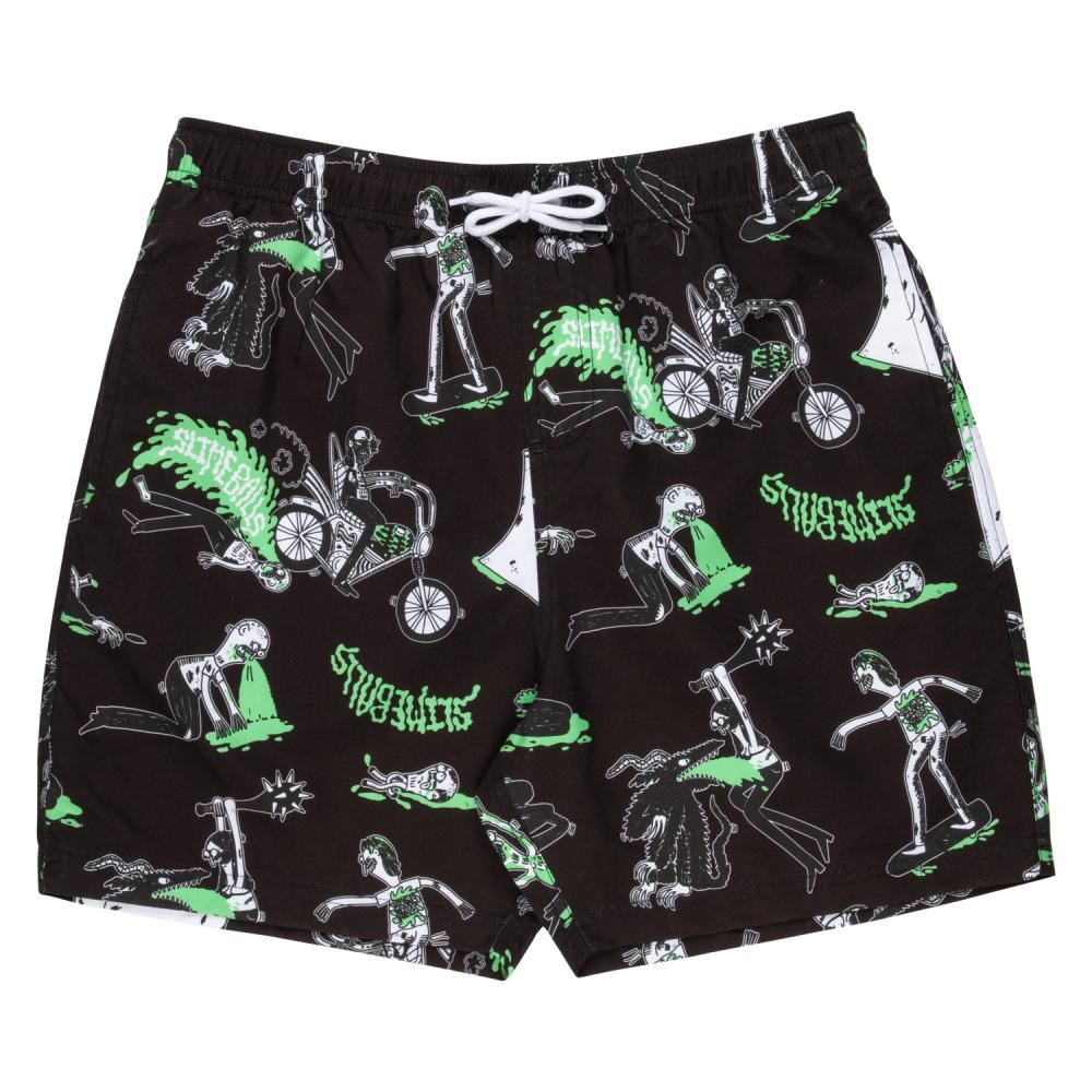 Slime Balls Swim Shorts Scene Report - Black - Skatewarehouse.co.uk