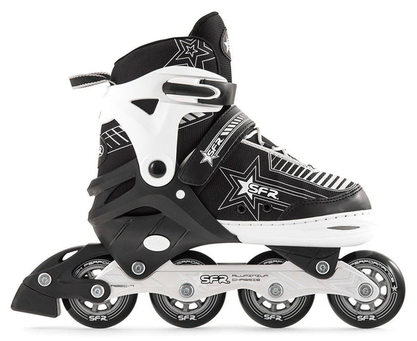 SFR Pulsar Adjustable Children's Inline Skates - Silver - Skatewarehouse.co.uk