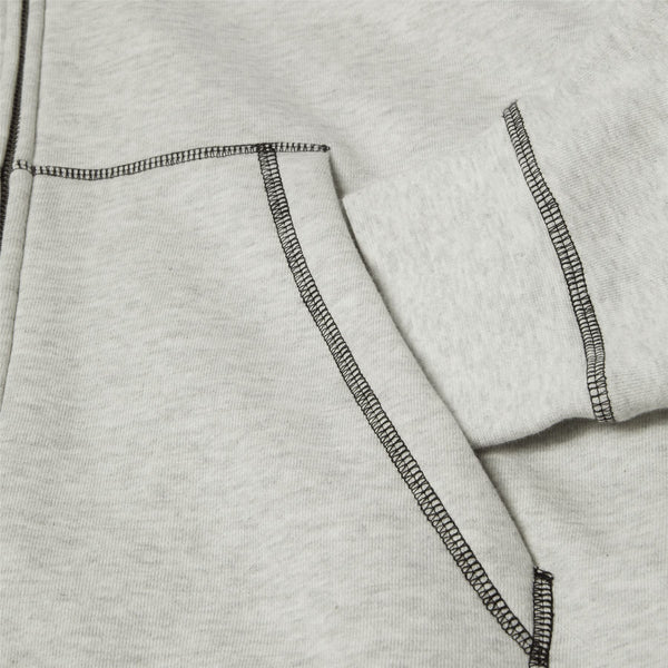 HUF Stretch F / Z Hoodie (Ash) - M