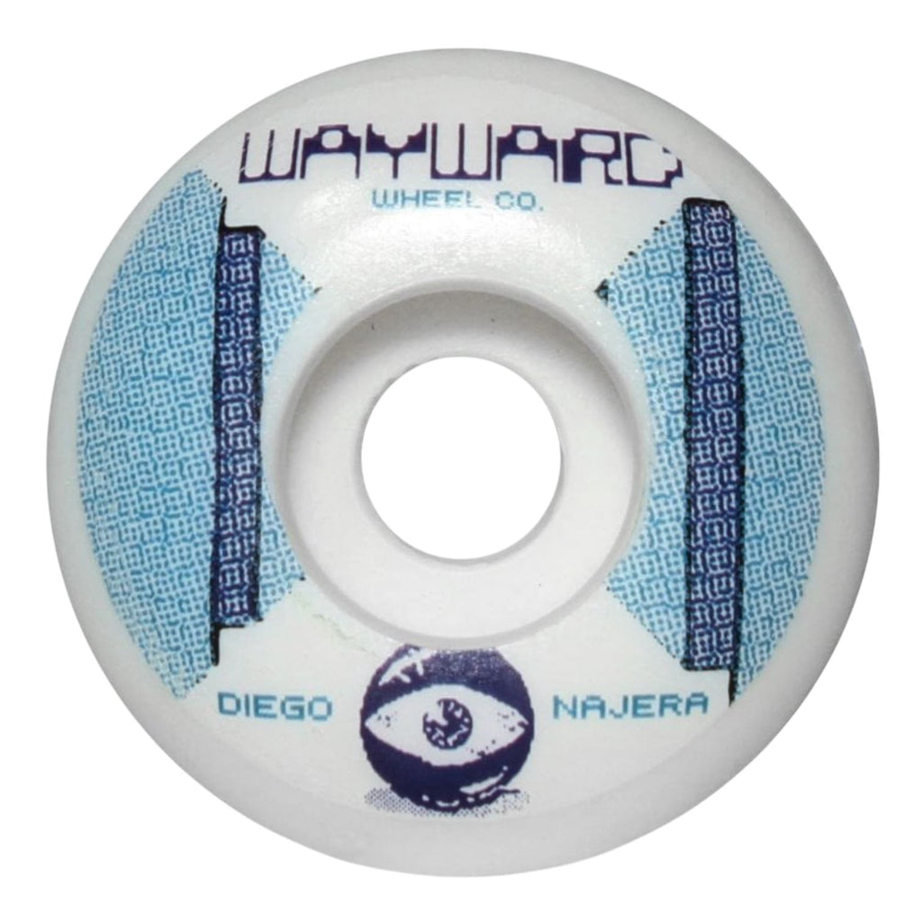 Wayward Funnel Pro - Diego Najera (White / Blue) Skateboard Wheels - 52mm