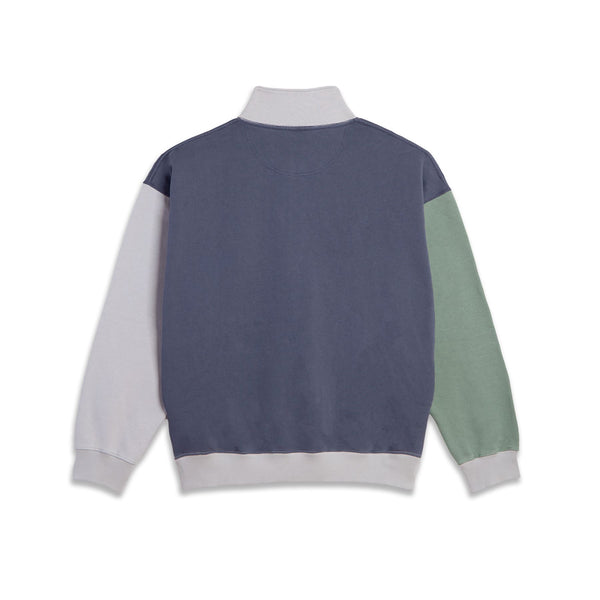 Polar Skate Co Frankie Half Zip Sweatshirt | Tribal (Grey Blue / Silver)