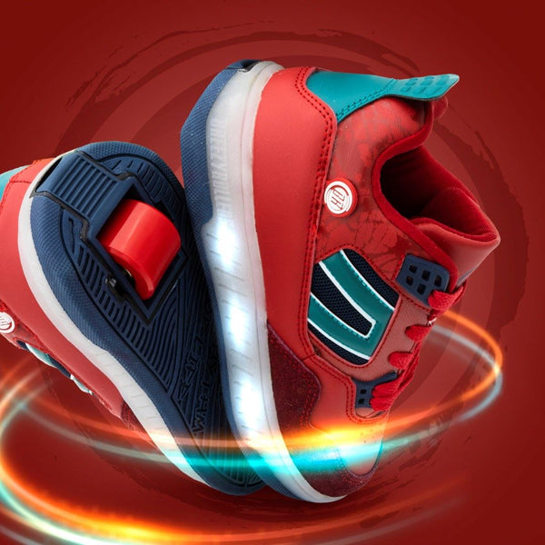 Breezy Rollers Light Beam - Red / Blue - Skatewarehouse.co.uk