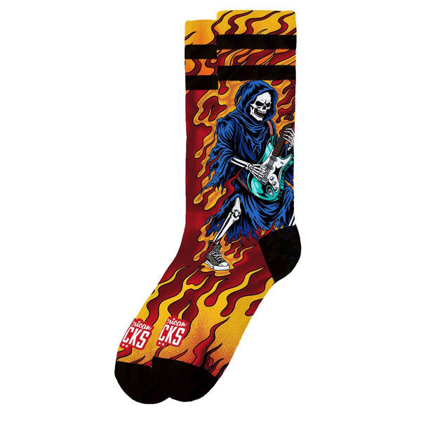 American Socks Rock till death - Mid High Socks