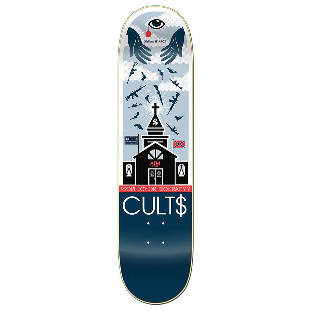 StrangeLove 'Cults' x (WB: ) Artwork by Don Pendleton Skateboard Deck - 8.0" - Skatewarehouse.co.uk
