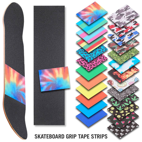 Venom Skateboards Grip Tape Strip With Full Sheet of Black Grip 33