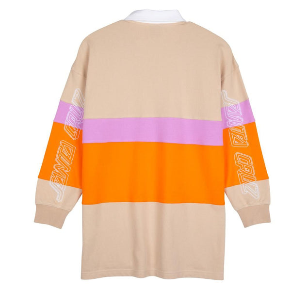 Santa Cruz Womens Custom Top Monterey Polo Top - Chalk - Skatewarehouse.co.uk