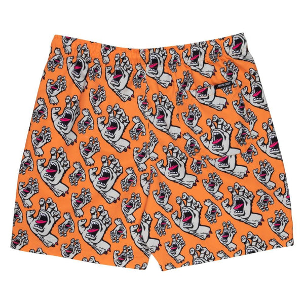 Santa Cruz Swim Shorts Hands All Over - Apricot - Skatewarehouse.co.uk