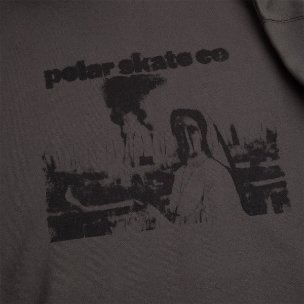 Polar Skate Co Dave Hoodie | Apocalypse Nun (Dirty Black) - M