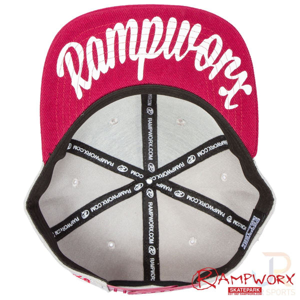 Rampworx Snapbacks LE 97.5 - Grey / Grey / Burgandy