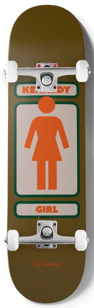 Girl Skateboard OG Naturals Cory Kennedy Twin Tip x Venom Custom Complete Skateboard - 8.25