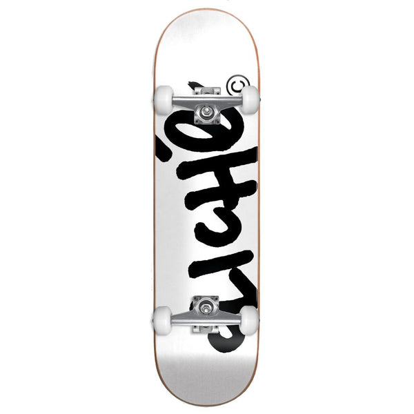 Cliché Handwritten White / Black Complete Skateboard - 8.5