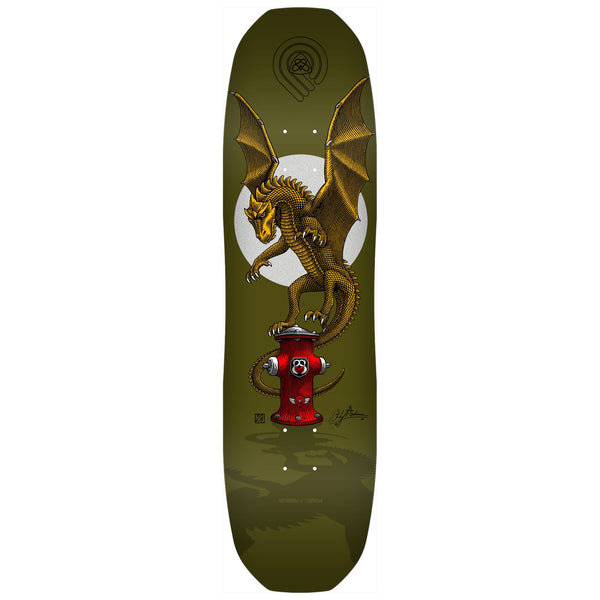 Powell Peralta Andy Anderson Hydrant 7-Ply Maple (Shape 311) Military Green x Skateboard Deck - 8.45