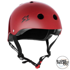S1 MINI Lifer Helmets - Blood Red Gloss