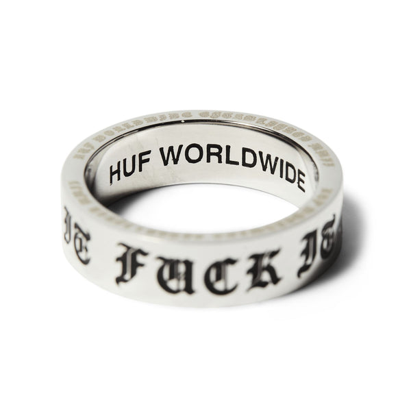 HUF Old E Ring (Silver) Skateboard Deck - 7.0