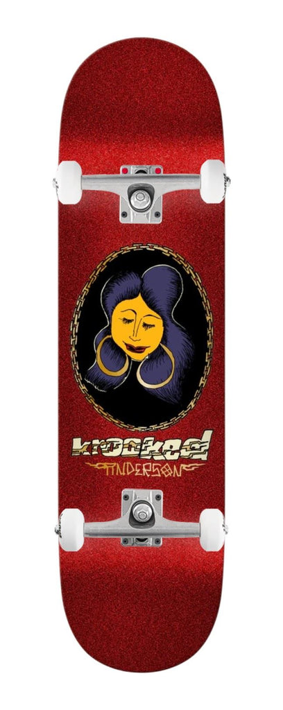 Krooked Manderson Chain Frame - Dbx (Red) x Venom Custom Complete Skateboard - 8.38"