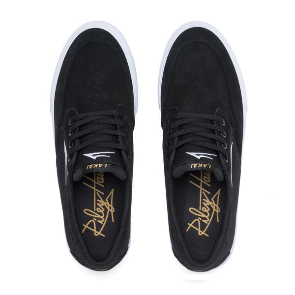 Lakai Riley 3 Skate Shoes - Black - Skatewarehouse.co.uk