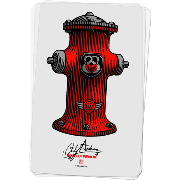Powell Peralta Andy Anderson Hydrant Stickers (10 Pack)