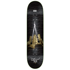 DGK "It's Official" Gloves Black Skateboard Deck - 8.06"