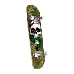 Powell Peralta 'Skull & Snake' Olive / Metallic Gold Complete Skateboard - 8.25"