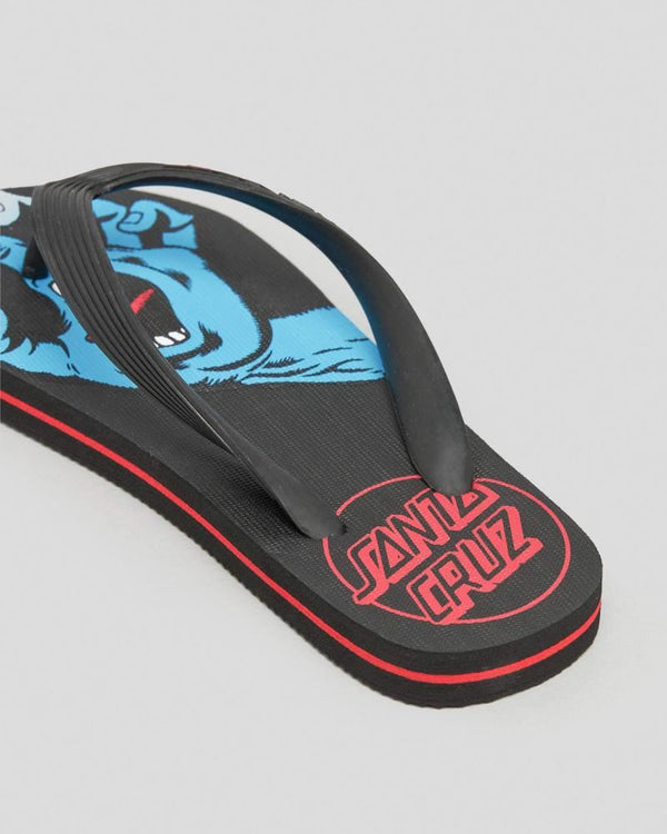 Santa Cruz Youth Thong Youth Screaming Hand - Black - Skatewarehouse.co.uk