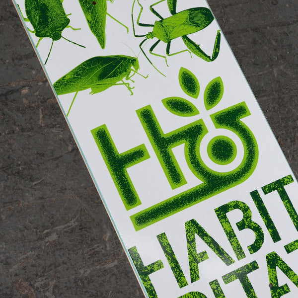 Habitat Insecta Green  Skateboard Deck - 7.75