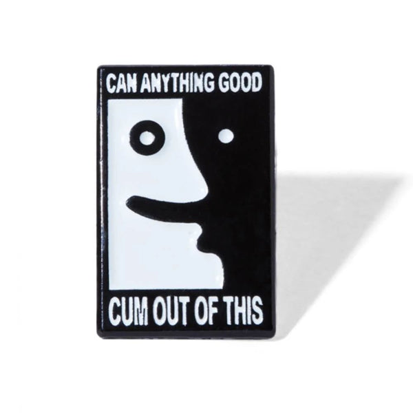 Polar Skate Co Pin | Anything Good (Black / White) - One Size