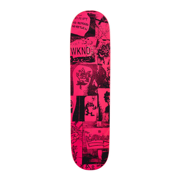 WKND 'Enter' Christian Maalouf Neon Pink (SN) Skateboard Deck - 8.25