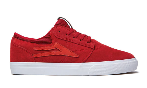 Lakai Griffin Skate Shoes - Red/Reflective - Skatewarehouse.co.uk