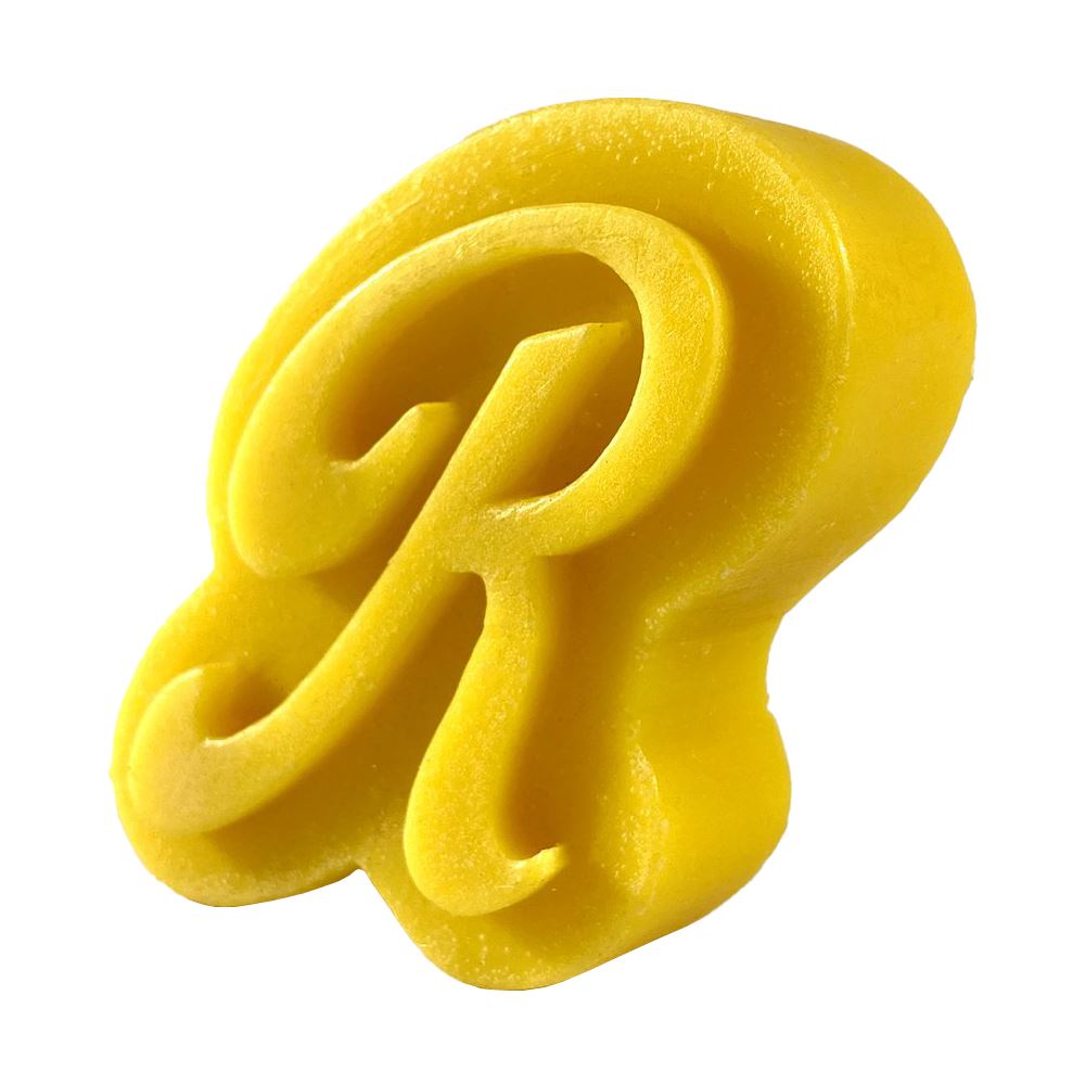 Richie's 'R' Skateboard Wax Yellow - Skatewarehouse.co.uk