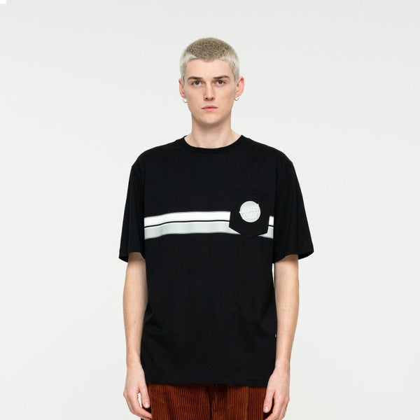 Santa Cruz T-Shirt Sun Down Dot T-Shirt - Black - Skatewarehouse.co.uk