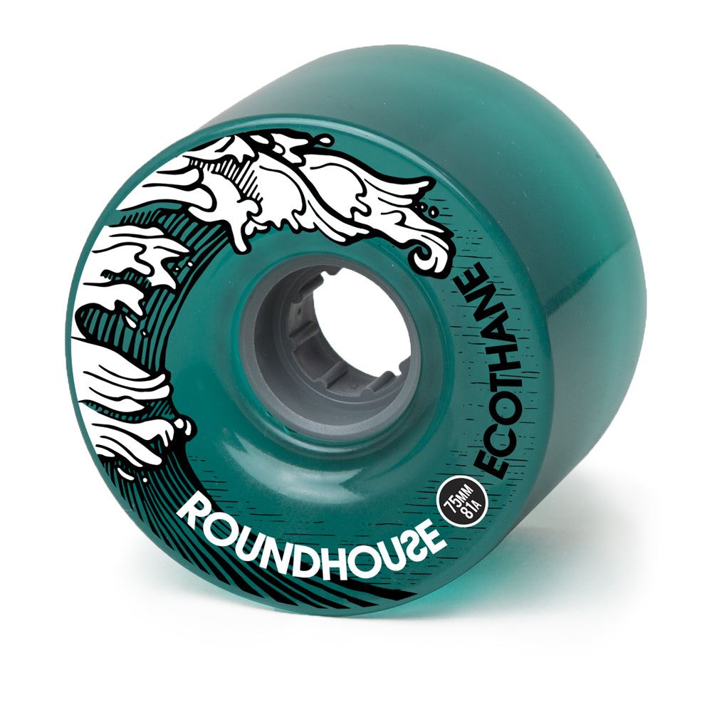 Carver Skateboards Roundhouse Wheels - 75mm Eco Mag - Aqua (81A)