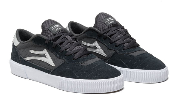 Lakai Cambridge Skate Shoes - Charcoal / White - Skatewarehouse.co.uk