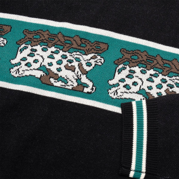 Pass~Port Antler Knit Sweater (Black / Teal) - L