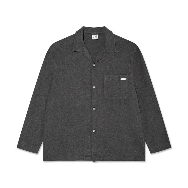 Polar Skate Co Tony LS Shirt | Flannel (Dark Grey) - S