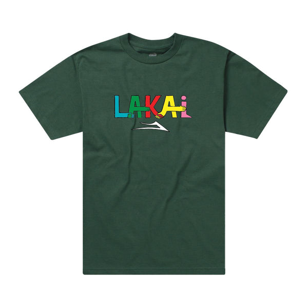 Lakai Community Tee Forest Green - Skatewarehouse.co.uk