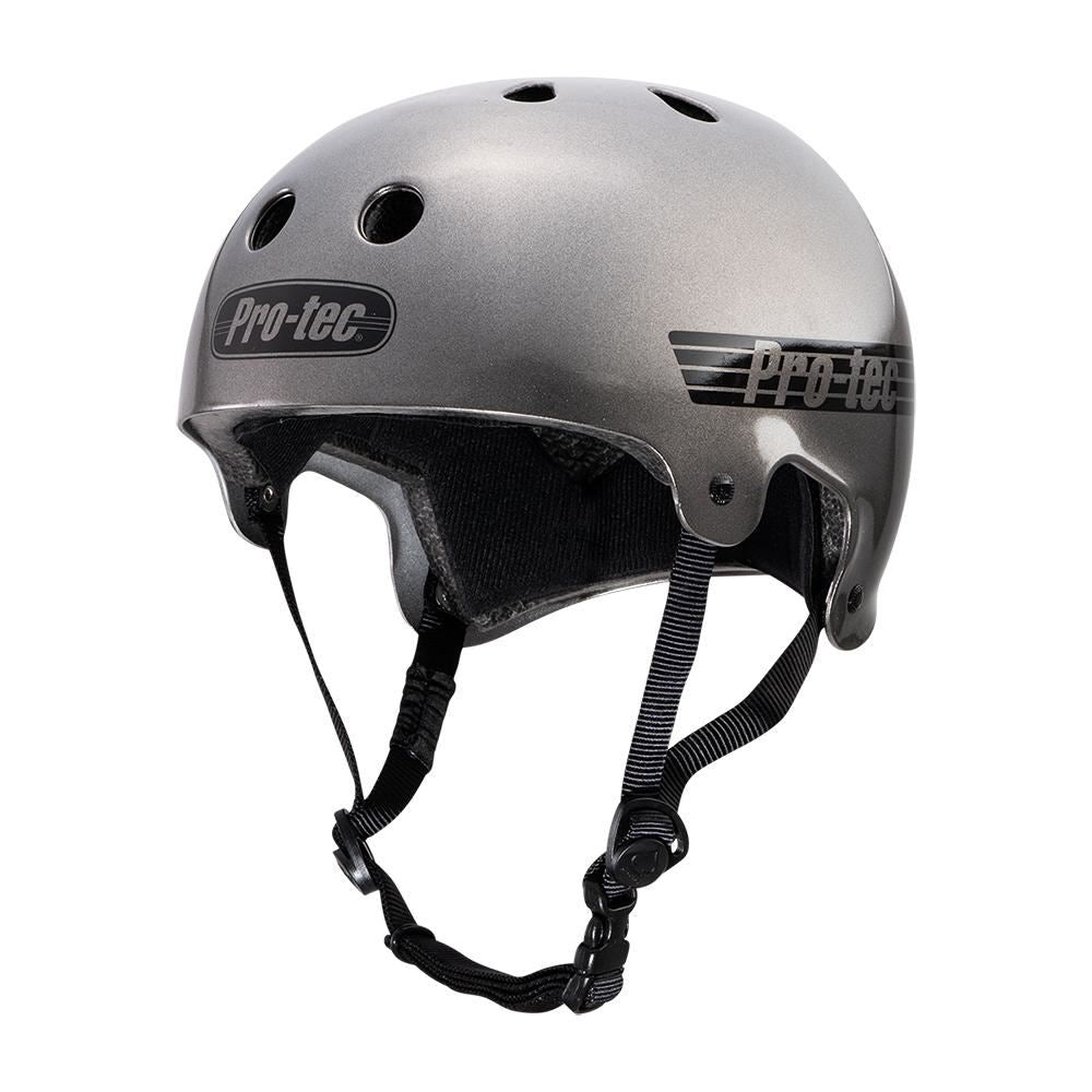 Pro-Tec Helmet Old School Cert - Matte Metallic Gunmetal - Skatewarehouse.co.uk