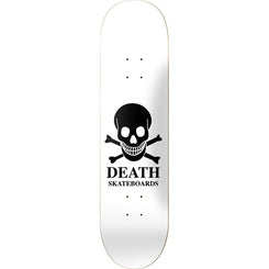Death White OG Skull 9" (Long Nose Pool) Skateboard Deck - 9.0"