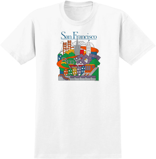 Sf Travel Tee (White W / Print)
