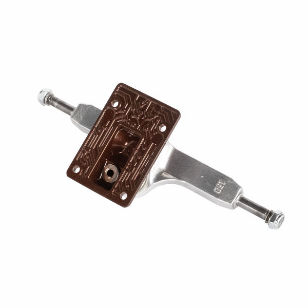 Lurpiv 3 Hollow - Polished / Brown Skateboard Trucks - 155mm (Pair)