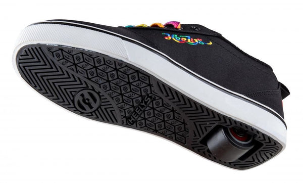 Heelys Pro 20  - Black / Rainbow Cursive - Skatewarehouse.co.uk