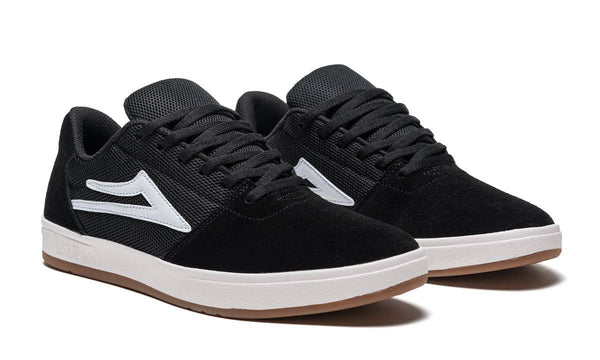 Lakai Brighton Black Suede Skate Shoes - Skatewarehouse.co.uk