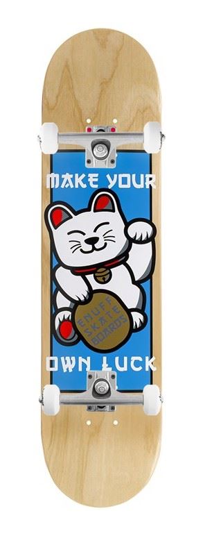 Enuff Designer - 8.25" - Lucky Cat Natural x Venom Custom Complete Skateboard - 8.25"