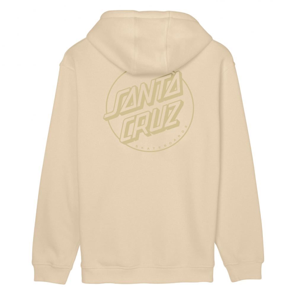Santa Cruz Hood Tonal Opus Dot Stripe Hood - Vanilla - Skatewarehouse.co.uk