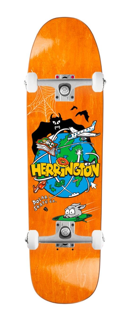 Polar Skate Co Aaron Herrington - Planet Herrington x Venom Custom Complete Skateboard - 8.125