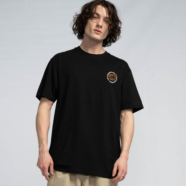 Santa Cruz T-Shirt Vile Dot - Black - Skatewarehouse.co.uk