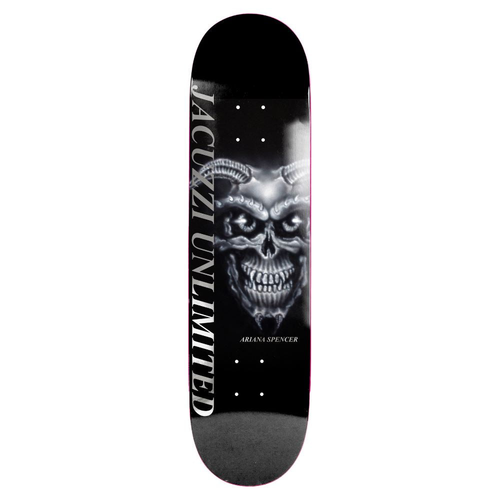 Jacuzzi Unlimited Ariana Spencer Demon EX7 Black Skateboard Deck - 8.5"