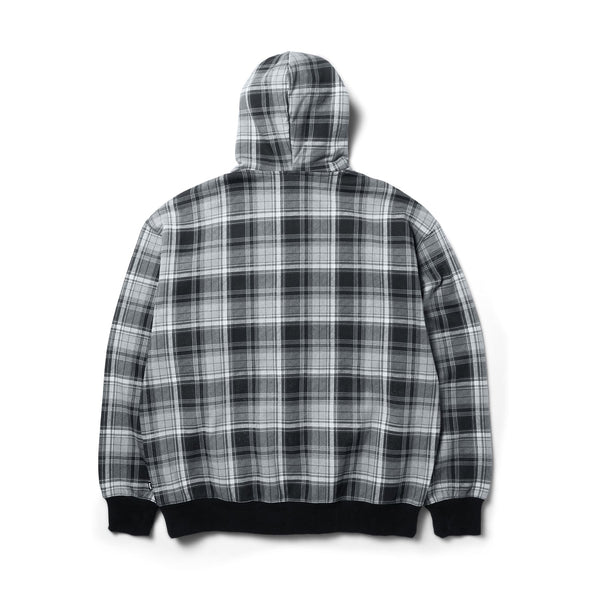 HUF Arch Plaid FZ Heavyweight Hoodie (Black)