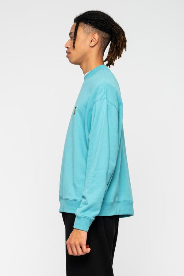 Santa Cruz Crew Classic Label Crew - Turquoise - Skatewarehouse.co.uk